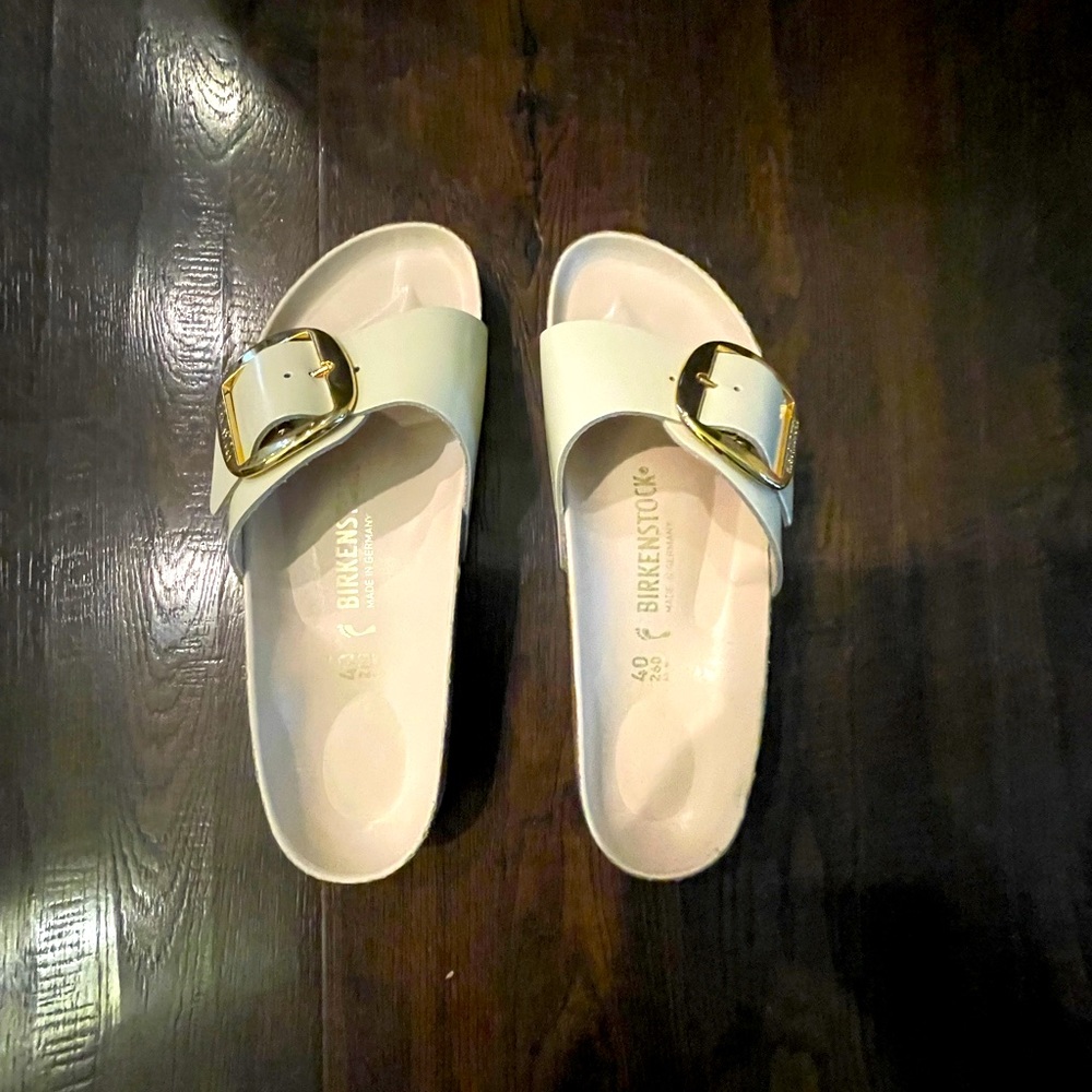Women’s Madrid Big Buckle Natural Leather Birkenstock